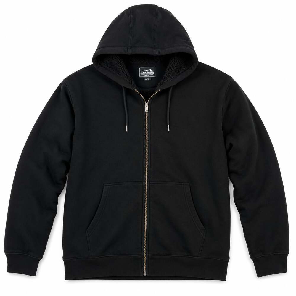 Eddie Bauer Men's Sherpa-Lined Full-Zip Hoodie